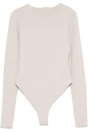 Entire Studios Top, Dame, Hvid, XS, Polyester, Silver Cloud Bodysuit
