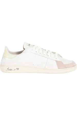 Patrizia Pepe Sko, Dame, Hvid, 39 EU, Læder, Læder Sneakers med Ruskind Detaljer