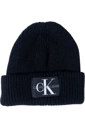 Calvin Klein Tilbehør, Dame, Sort, ONE SIZE, Uld, Sort Akryl Efterår/Vinter Kasket
