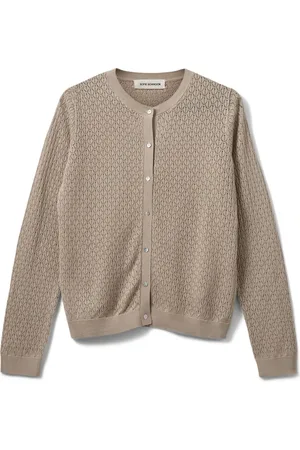 Sofie Schnoor Strik, Dame, , S, Uld, Mønstret Cardigan med Knapper
