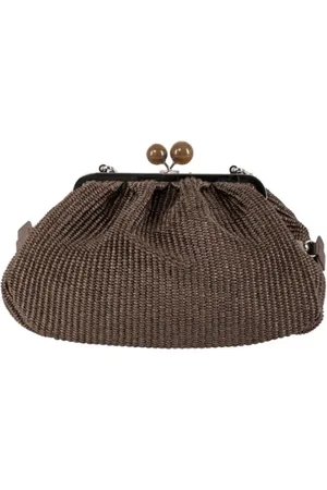 Max Mara Taske, Dame, Brun, ONE SIZE, Uld, Stilfuld taske
