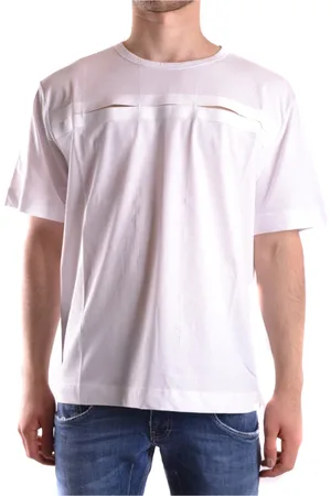 Diesel Top, Herre, Hvid, M, Bomuld, Afslappet Bomuld T-shirt