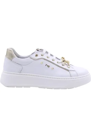 Nero Giardini Sko, Dame, Hvid, 38 EU, Uld, Tarsia Sneaker til et stilfuldt look