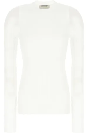 Sportmax Top, Dame, Hvid, S, Uld, Stilfuld Top til Aktiv Livsstil
