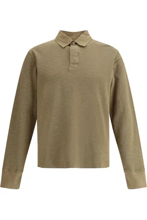 Sunflower Top, Herre, Grøn, M, Bomuld, Vaffel Rugby Polo Skjorte
