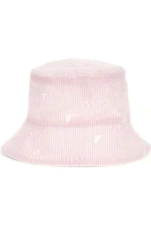 Guess Tilbehør, unisex, Hvid, S, Bomuld, Poplin Spandehat