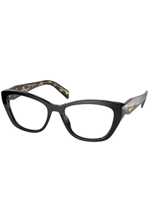 Prada Tilbehør, unisex, Sort, 53 MM, Uld, Sorte solbriller med model 1Ab1O1