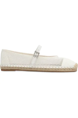 Michael Kors Sko, Dame, Hvid, 37 EU, Polyester, Justerbare Espadrilles med Flettede Cord Ydersål