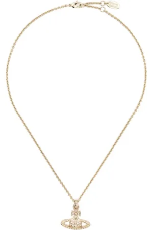 Vivienne Westwood Tilbehør, Dame, Gul, ONE SIZE, Uld, Guld Krystal Vedhæng med Bas Relief