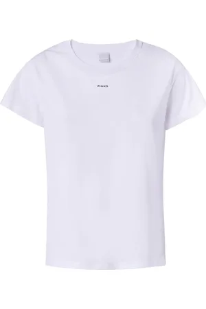 Pinko Top, Dame, Hvid, S, Bomuld, Basis Jersey T-shirt