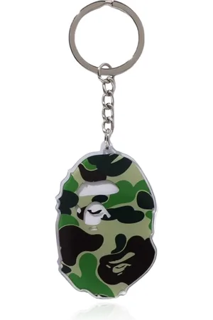 A Bathing Ape Tilbehør, Herre, Grøn, ONE SIZE, Uld, Nøglering med charm