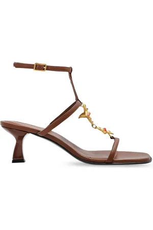 NODALETO Sko, Dame, Brun, 38 EU, Uld, Hælede sandaler