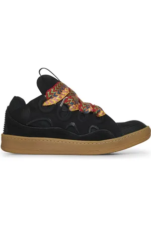 Lanvin Sko, Herre, Sort, 39 EU, Uld, Sort Curb Sneakers