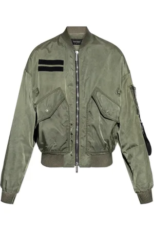 Dsquared2 Jakke, Herre, Grøn, XL, Uld, Jakke type bomber