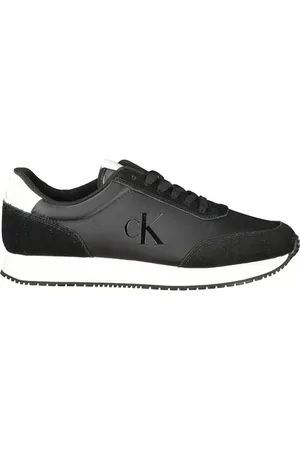 Calvin Klein Sko, Herre, Sort, 40 EU, Læder, Sort Herre Sneaker Moderne Stil