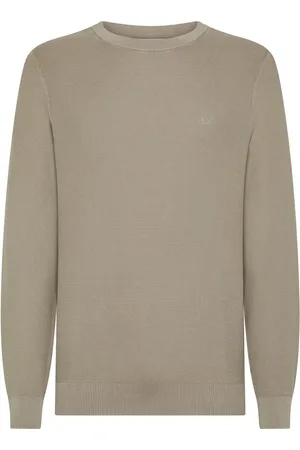 sun68 Strik, Herre, , L, Bomuld, Vintage Sweater 100% Bomuld Langærmet
