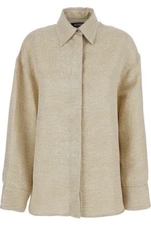 Jacquemus Bluser & Skjorter, Dame, , S, Linned, Pasadena Linned Skjorte