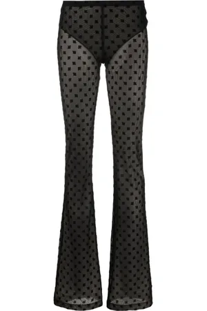 MISBHV Bukser, Dame, Sort, XS, Sort Monogram Mesh Bukser