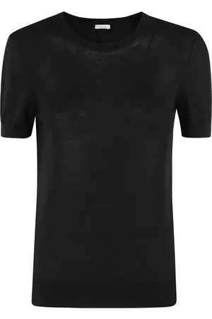 Malo Top, Dame, Sort, XS, Bomuld, Sort T-shirt Regular Fit Kort Ærme