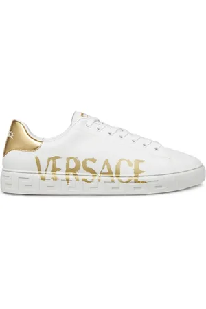 VERSACE Sko, Herre, Hvid, 42 EU, Uld, Hvide Sneakers til et stilfuldt look