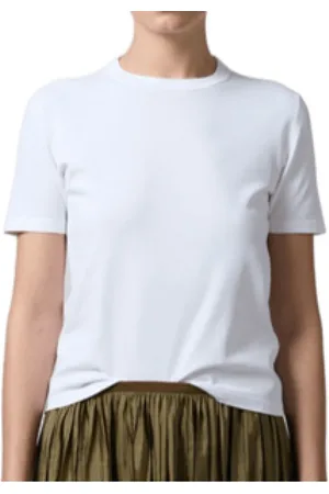 Roberto Collina Top, Dame, Hvid, M, Uld, Bianco Ss25 Damer T-shirt