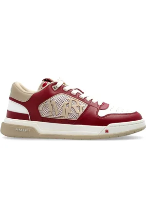AMIRI Sko, Herre, Flerfarvet, 44 EU, Klassisk Lav Sneaker Hvid Rød