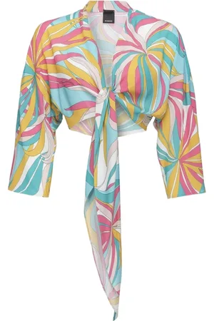 Pinko Bluser & Skjorter, Dame, Flerfarvet, M, Crepe de Chine Jakker