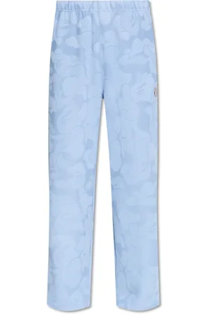 A Bathing Ape Bukser, Dame, Blå, M, Polyester, Logo bukser
