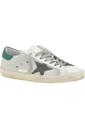 Golden Goose Sko, Herre, Flerfarvet, 41 EU, Læder, Grå Net Sneakers til Mænd