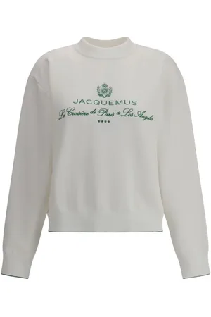Jacquemus Strik, Dame, Hvid, S, Minimalist Venice Sweater
