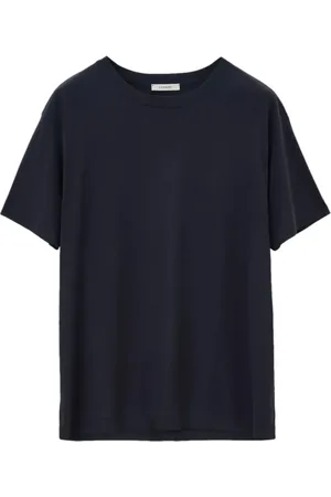 LEMAIRE Top, Herre, Blå, L, Uld, Caviar Kortærmet T-shirt