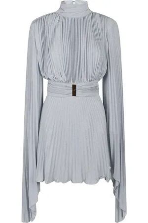 Elisabetta Franchi Kjole, Dame, Blå, 2XL, Elegant Mini Kjole til Kvinder