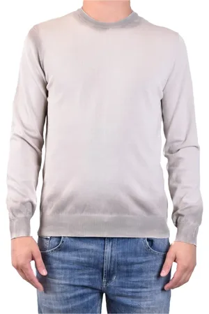 Dondup Sweathshirts & Hoodies, Herre, Grå, XL, Uld, Stilfulde T-shirts til Mænd og Kvinder