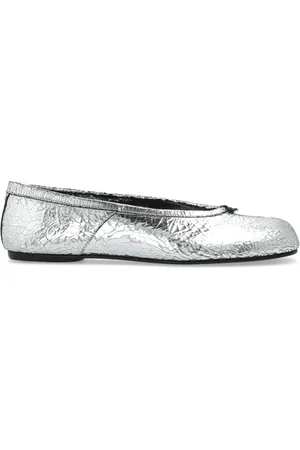 Maison Margiela Sko, Dame, Grå, 36 EU, Læder, Tabi tå balletflader