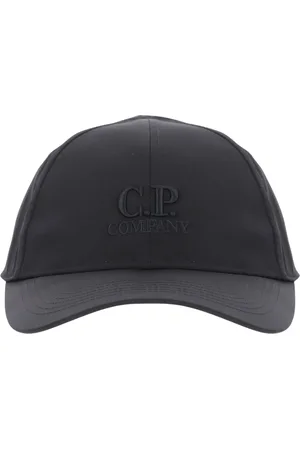 C.P. Company Tilbehør, Herre, Blå, ONE SIZE, Nylon, Nylon Logo Hat med Justerbar Lukning