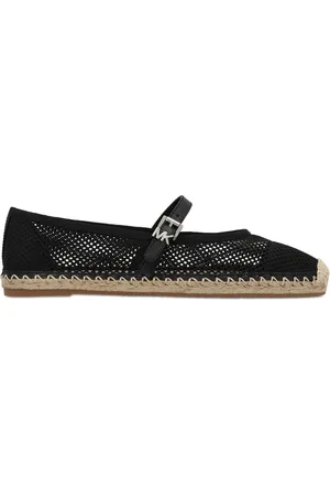 Michael Kors Sko, Dame, Sort, 38 1/2 EU, Polyester, Justerbare Espadrilles med Flettede Cord Ydersål