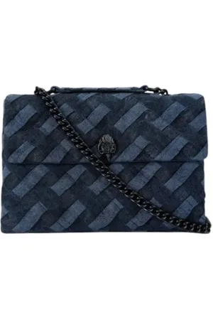 Kurt Geiger Taske, Dame, Blå, ONE SIZE, Uld, Stilfuld Crossbody Håndtaske