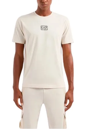 EA7 Top, Herre, , 2XL, Bomuld, Klassisk Bomuld T-Shirt