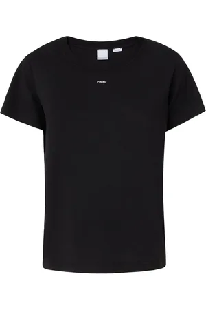 Pinko Top, Dame, Sort, M, Bomuld, Basis Jersey T-Shirt