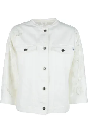 ERMANNO SCERVINO Bluser & Skjorter, Dame, Hvid, L, Uld, Stilfulde Jakker til Mænd