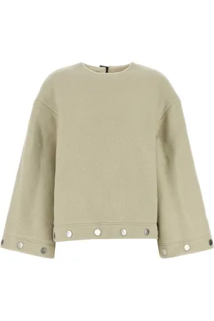 Nanushka Strik, Dame, , M, Uld, Oversize Uldblandet Strikbluse