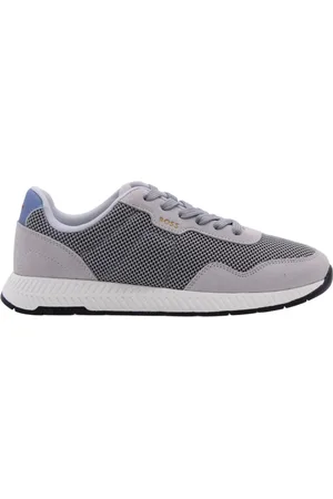 HUGO BOSS Sko, Herre, Grå, 46 EU, Uld, Stilfuld Sneaker til Mænd og Kvinder