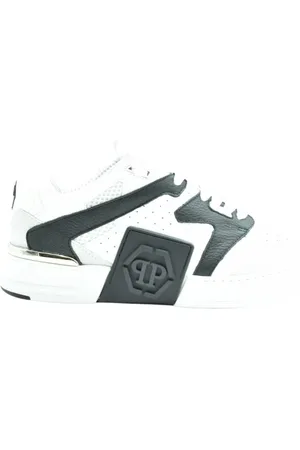 Philipp Plein Sko, Herre, Hvid, 43 EU, Uld, Stilfulde Sneakers til et Trendy Look