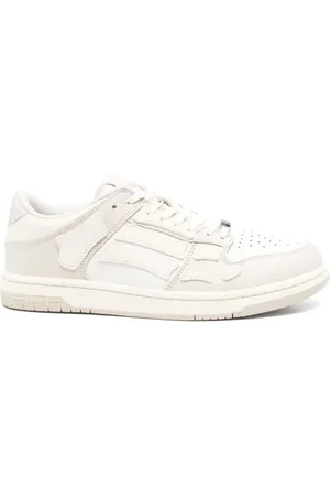 AMIRI Sko, Herre, Hvid, 43 EU, Lav Beige Sneaker Skel Top