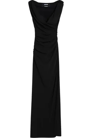 Jacquemus Kjole, Dame, Sort, S, Lang Kvindedragt Elegant Stil