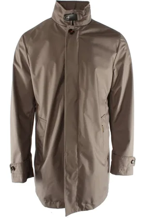 MOORER Frakke, Herre, Brun, XL, Polyester, Taupe Jakke til Mænd