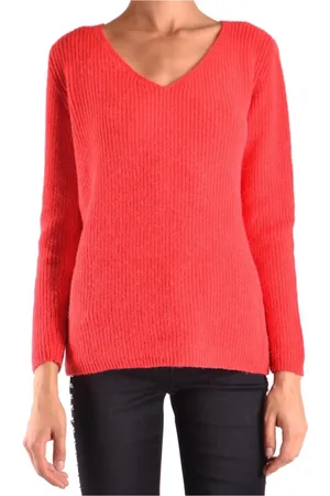 ERMANNO SCERVINO Strik, Dame, Rød, XS, Uld, Stilfulde Sweaters til et Chic Look
