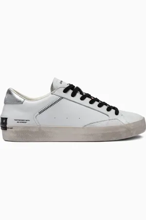 Crime london Sko, Herre, Hvid, 40 EU, Herre Distressed Sneakers