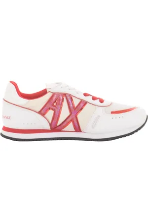 Armani Exchange Sko, Dame, Hvid, 37 EU, Bomuld, Hvide Sneakers til Kvinder