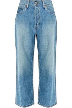 RE/DONE Jeans, Dame, Blå, W31, Denim, Jeans med lige ben